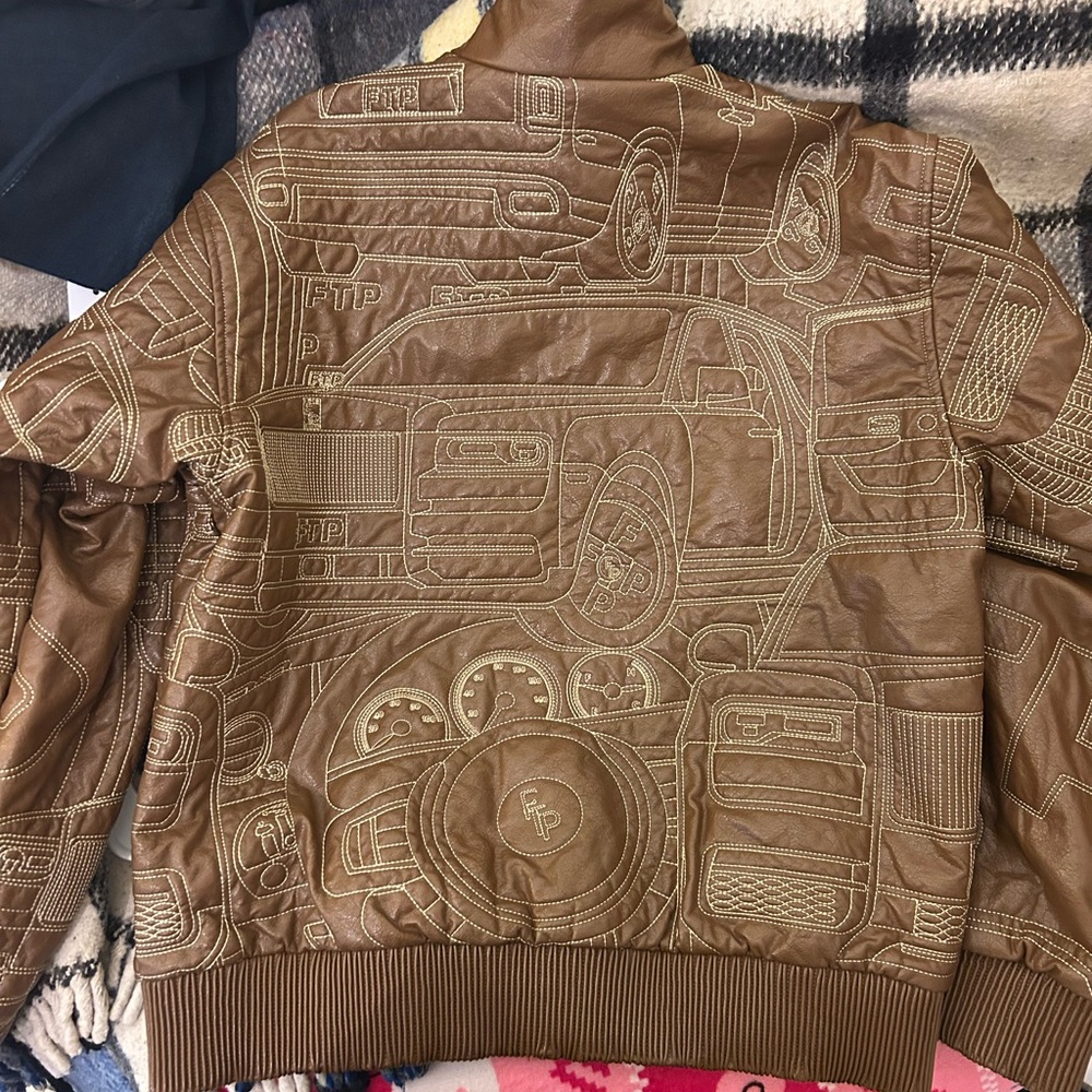 FTP Brown Jacket with Red Lining - image 3